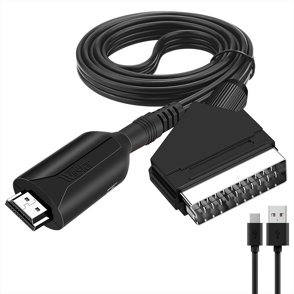 Scart To Hdmi - Câble adaptateur convertisseur haut de gamme