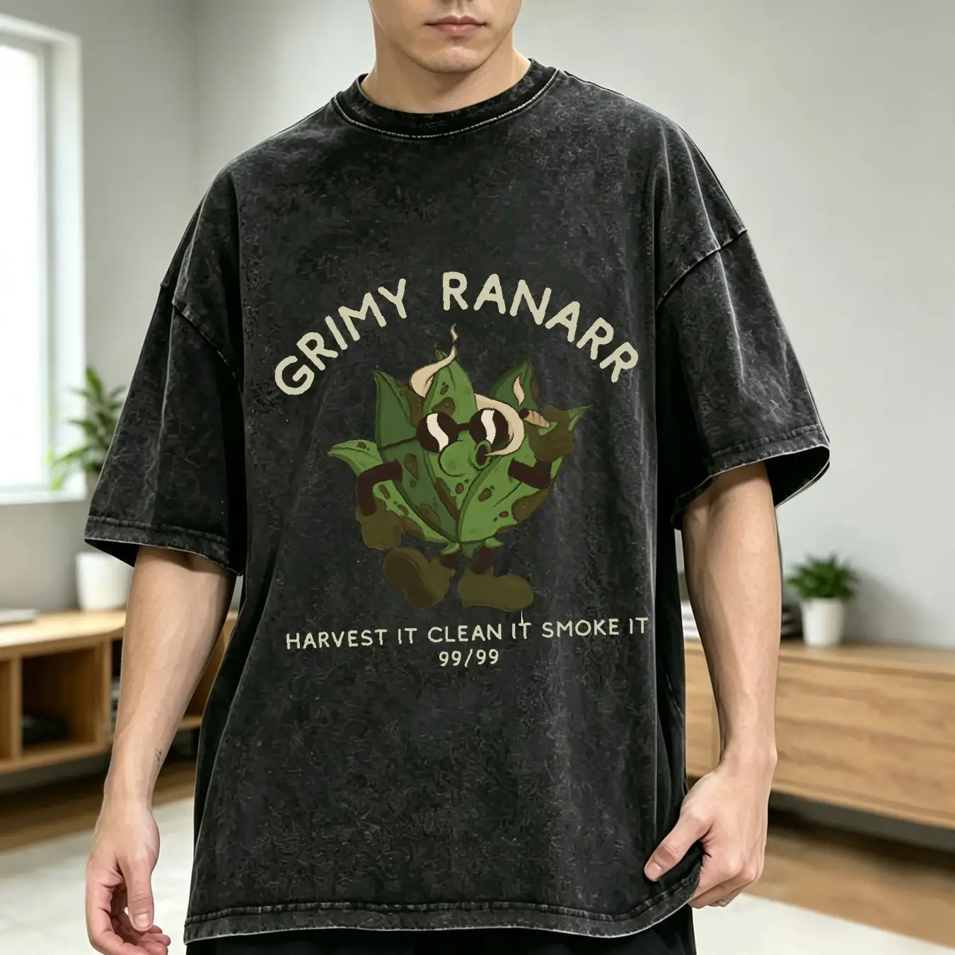 T-shirt lavé Grimy Ranarr Clas - Retro Gaming T Shirt avis et prix