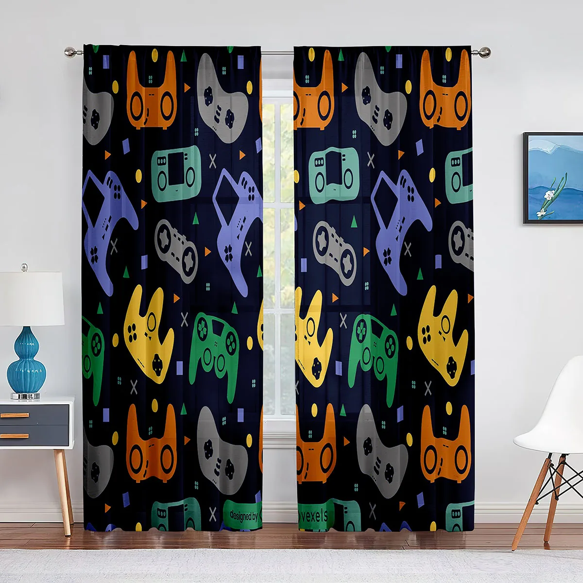Rideaux à motifs de manettes d - Retro Gaming Youtube avis et prix