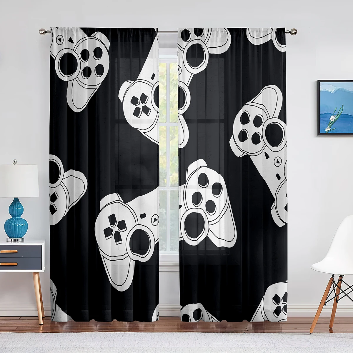 Rideaux à motifs de manettes d - Retro Gaming Youtube avis et prix