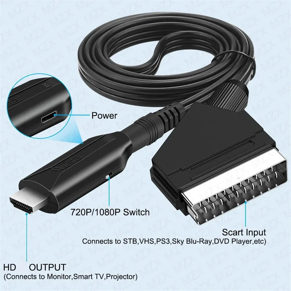 Adaptateur de câble convertiss - Scart To Hdmi avis et prix