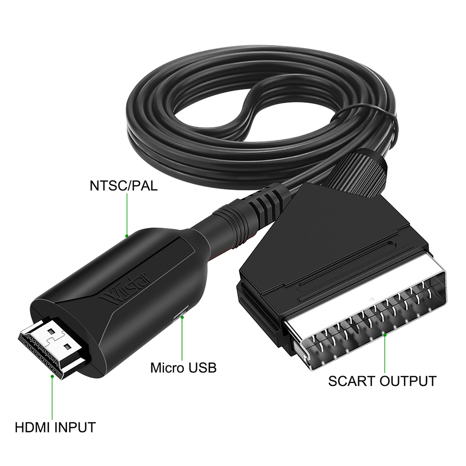 Câble adaptateur convertisseur - Scart To Hdmi avis et prix