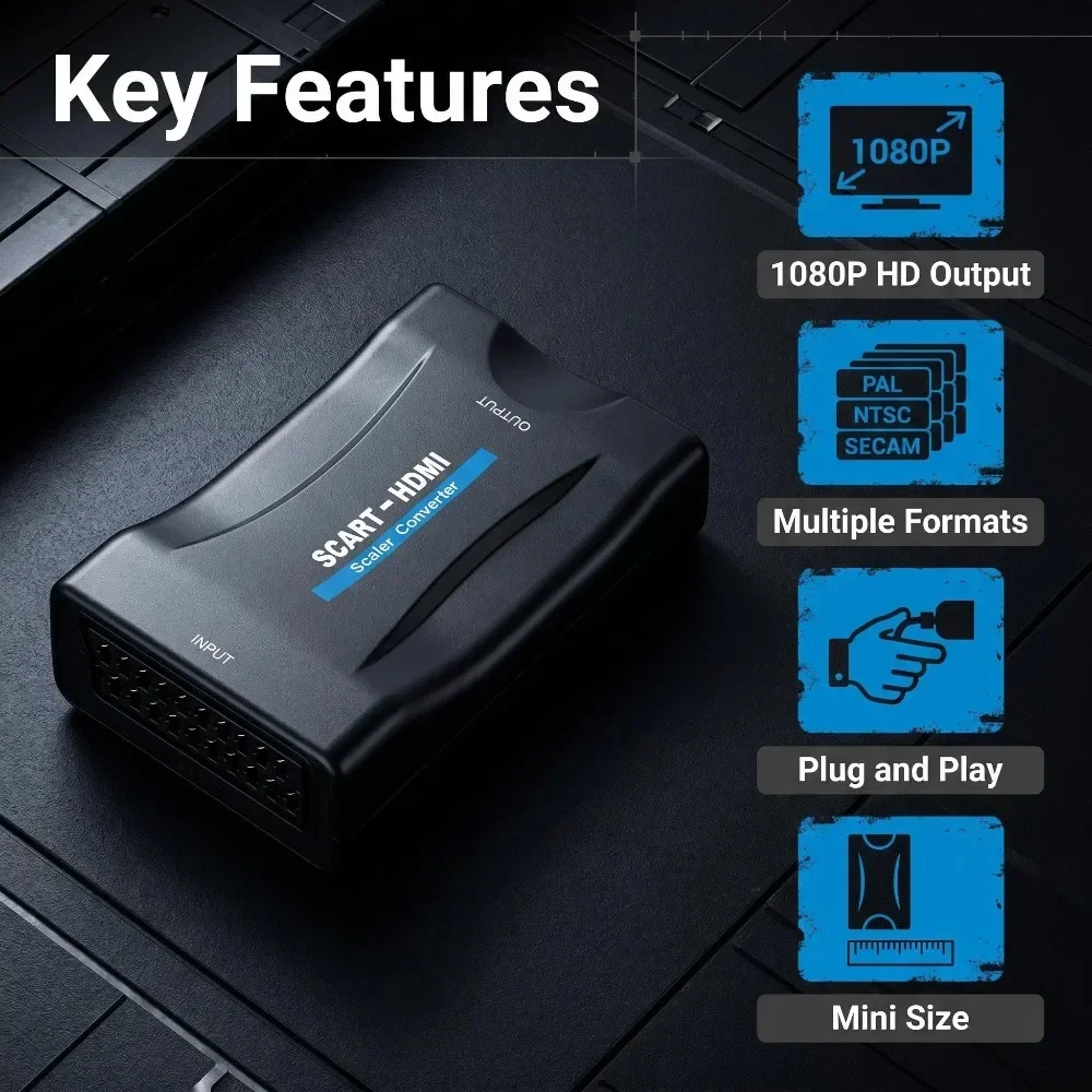 Adaptateur convertisseur SCART - Scart To Hdmi avis et prix