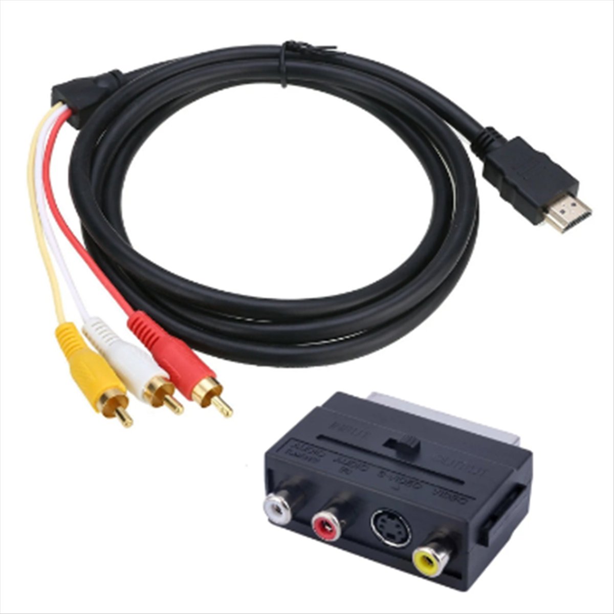 (A32M) Câble adaptateur 2 en 1 - Scart To Hdmi avis et prix
